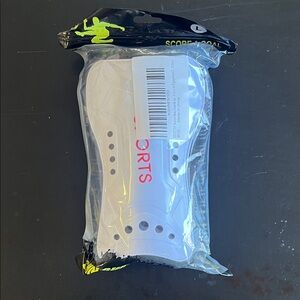 White Sports Shin Guards